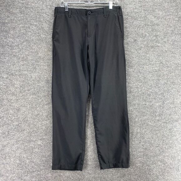 BCG Dress Pants Men 30*30 Black Mid Rise Flat Front Straight Pockets Casual - Picture 1 of 10